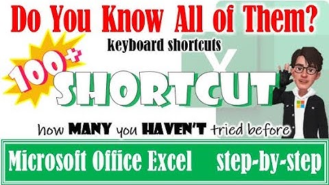 Excel shortcut keys | Excel Efficiency: 100 Keyboard Shortcuts You Need to Know #excel #shortcutkeys