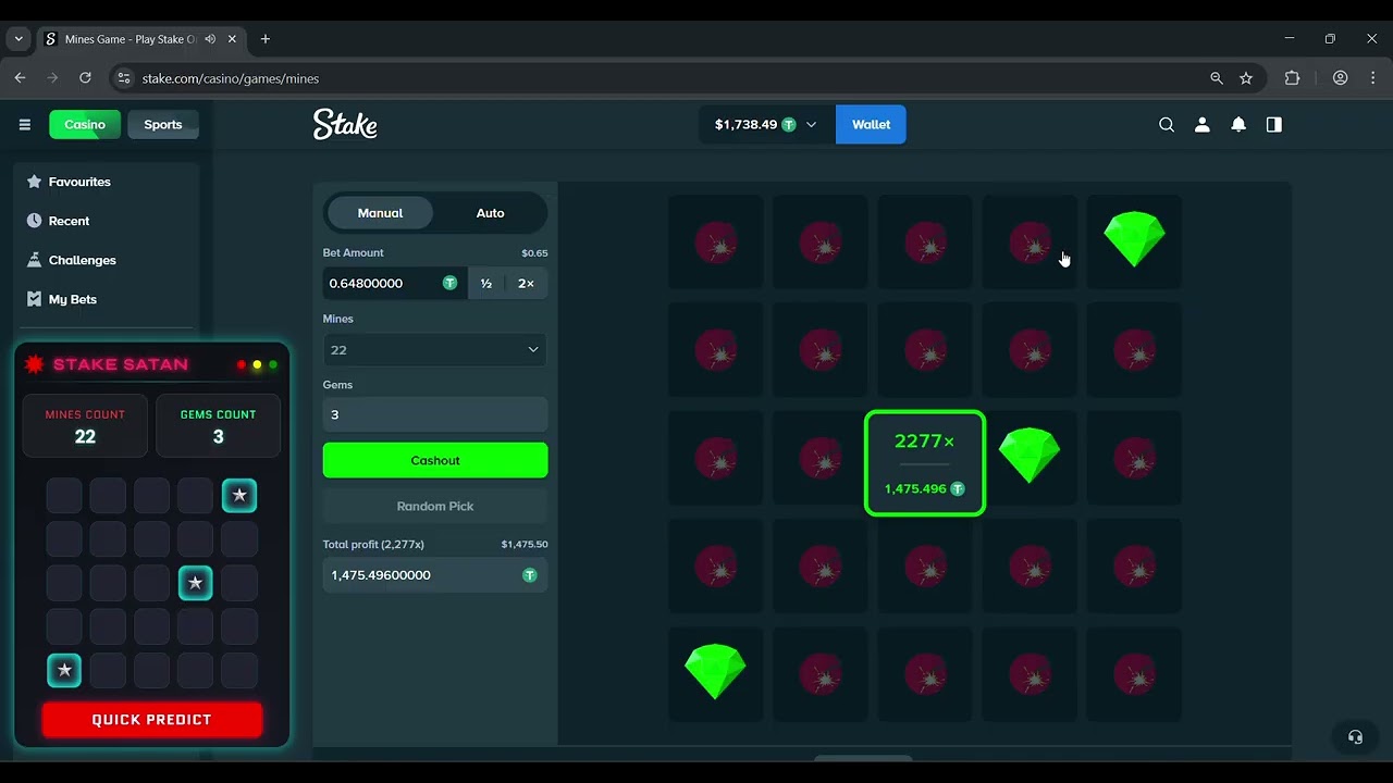 Stake mines predictor bot strategy | +50,000$ | Full Withdrawal Proof