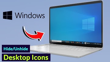 How To Hide/Unhide Desktop Icons On Windows Laptop   Easy Steps!!