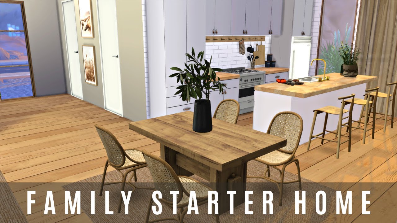 FAMILY STARTER HOME 20k | THE SIMS 4 | SPEED BUILD | CC