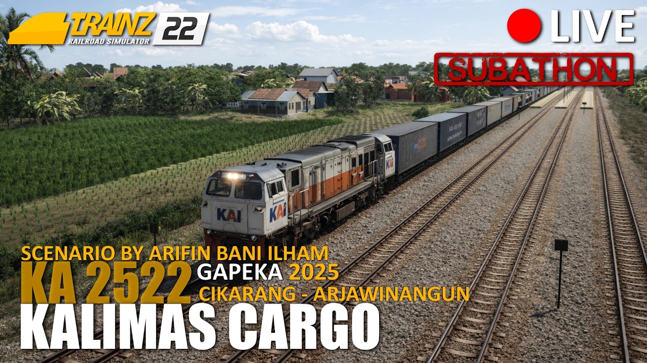 🔴 [LIVE] DINAS SANTAI, DISUSUL TERUS! Dinas KA 2522 Kalimas Cargo | TRAINZ SIMULATOR INDONESIA
