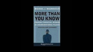 More Than You Know Finding Financial Wisdom in Unconventional Places - Audiobook