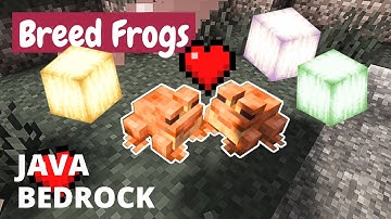 How to Breed Frogs (ALL VARIANTS) Minecraft (Java and Bedrock)