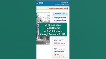 ✅Download Call Letter for JNU PhD Interview #shorts #jnu #jnuadmission #admitcard #phdinterview