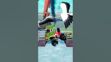 Spintires Mudrunner Trailer Truck vs Speed Bump BeamNG.drive Eps 281