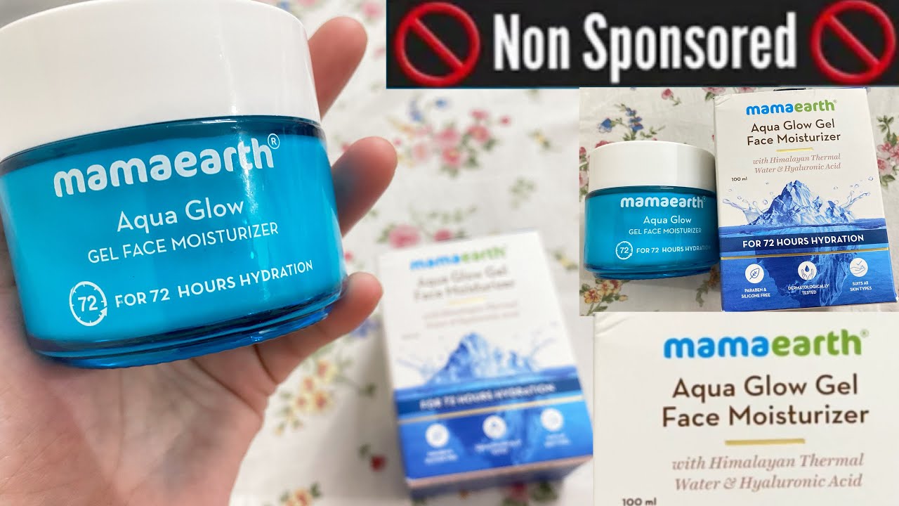 Mama earth Aqua Glow Gel Face Moisturizer Unboxing & Honest Review *Non
