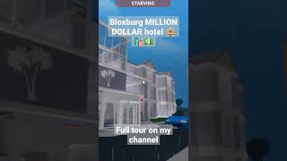MILLION DOLLAR Hotel 🏨🛍️💵 BLOXBURG #shorts