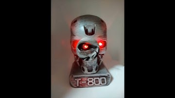 ⏲️Timelapse: 25 hours of printing in 40 seconds))).  3D printing of T-800 Terminator Skull.🦾