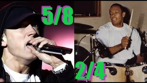 Eminem Polyrhythm Rap in 5/8 time