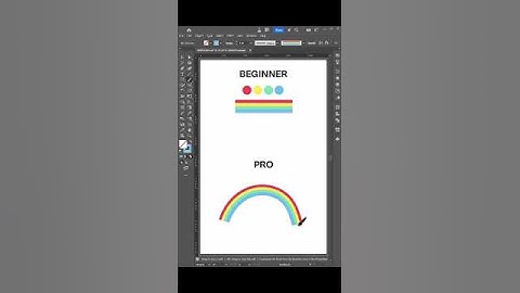 Adobe Illustrator Tips 2025 - Tips to Create Rainbow #adobeillustrator
