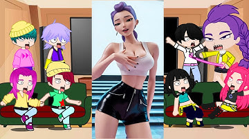 K-Pop Demon Hunters React To Themeselves / Memes / TikToks / Saja Boys / Huntrix / Gacha React