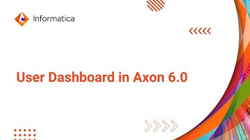 Overview: User Dashboard in Axon 6.0