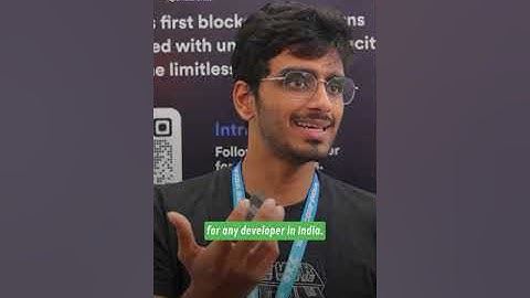 Anirudh spoke about the #Blockchain ecosystem in India with us @Web3Conf #shorts #icp