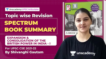 Complete Spectrum Book Summary Topic wise | UPSC CSE 2021 | Expansion & Consolidation of the British