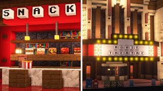Minecraft | Building a MOVIE THEATER(CINEMA) | Minecraft City