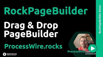 RockPageBuilder Drag and Drop Page Builder for ProcessWire
