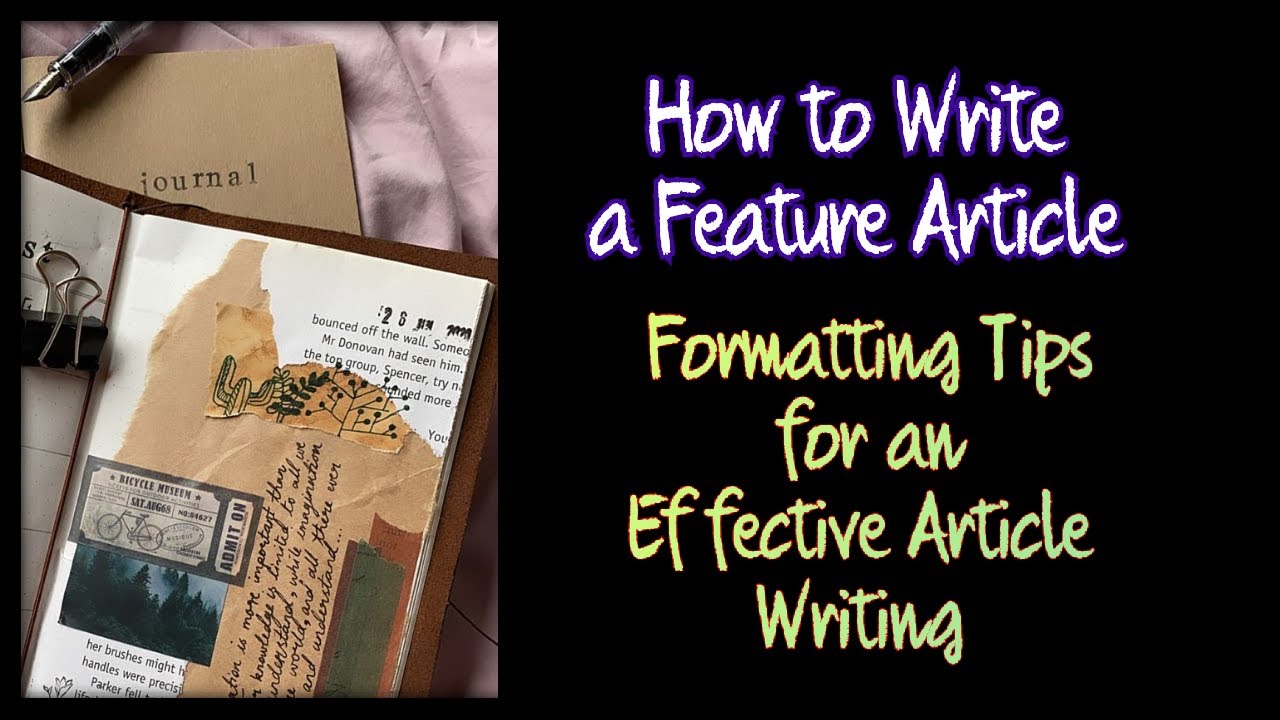 How to Write a Feature Article- Format of a Feature Article - YouTube