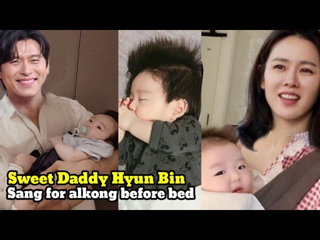 UNSEEN! HYUN BIN'S VIDEO SINGING FOR HIS BABY ALKONG BEFORE GOING TO SLEEP!  THIS IS SO SWEET! - YouTube