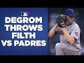 Jacob deGrom BROUGHT IT against the Padres scary lineup! Mets ace racks up 11 Ks