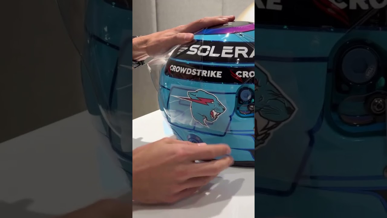 Had to keep my promise @mrbeast 👀 Hope you like the logo on the helmet mate⚡️.      