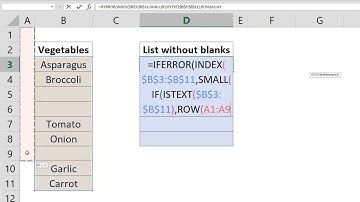How to remove blanks from a listNew Title: Data Cleaning in Excel