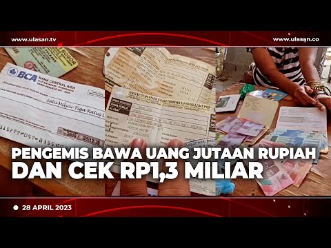 PENGEMIS DI BOGOR BAWA CEK SENILAI Rp1,3 MILIAR | U-NEWS