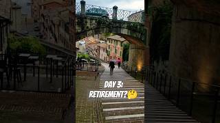Day 3: Retirement? 🤔 #shortsvideo #perugia #surprisetrip