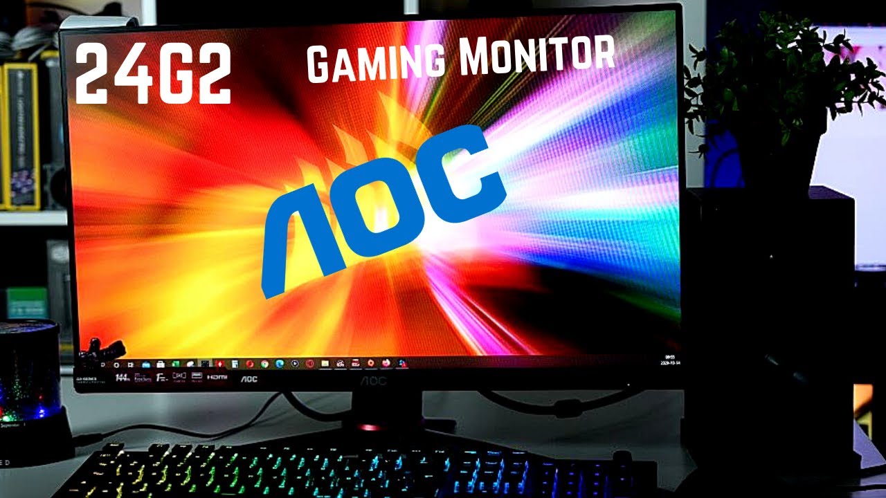 Gaming Monitor Aoc 24g2 144hz Ips Amd Freesync Black Youtube