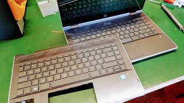 HP 14-CD Keyboard Top Palm Reset Replacement Guide Full Disassembly Battery LCD Screen Wifi SSD