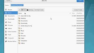 how to create new file with gedit ?