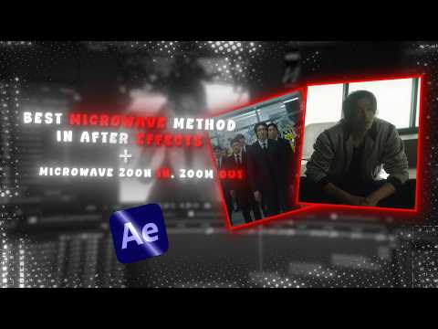 Create Smooth Microwave Clips & Zoom Transitions in After Effects Tutorial