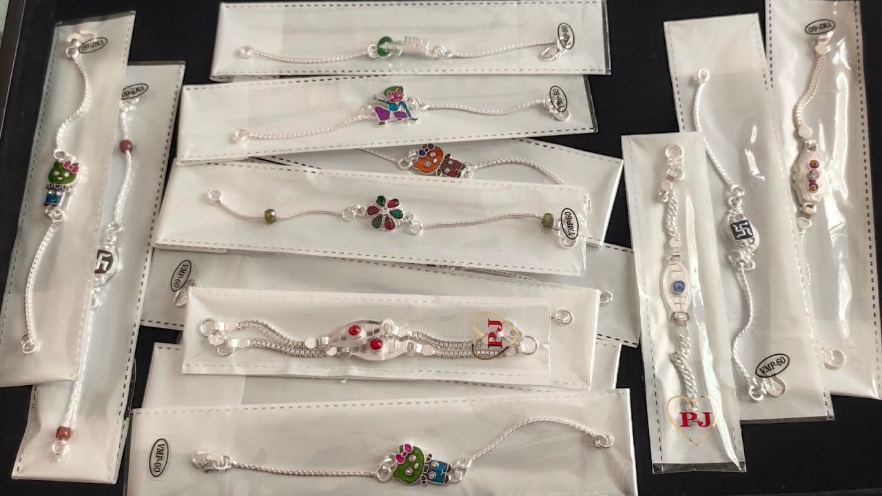 Baby Latest Silver Rakhi Designs 2021 / Chandi ki Rakhi - YouTube