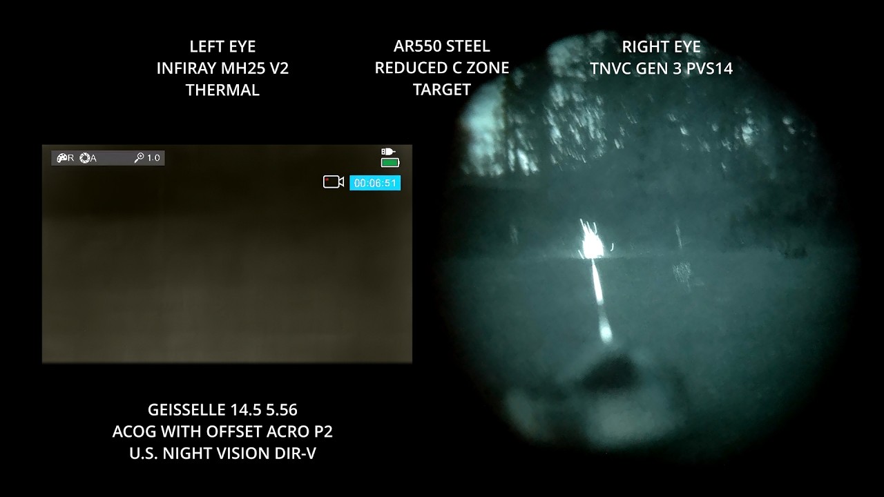 Thermal and night vision POV on a moonless mostly cloudy night - YouTube