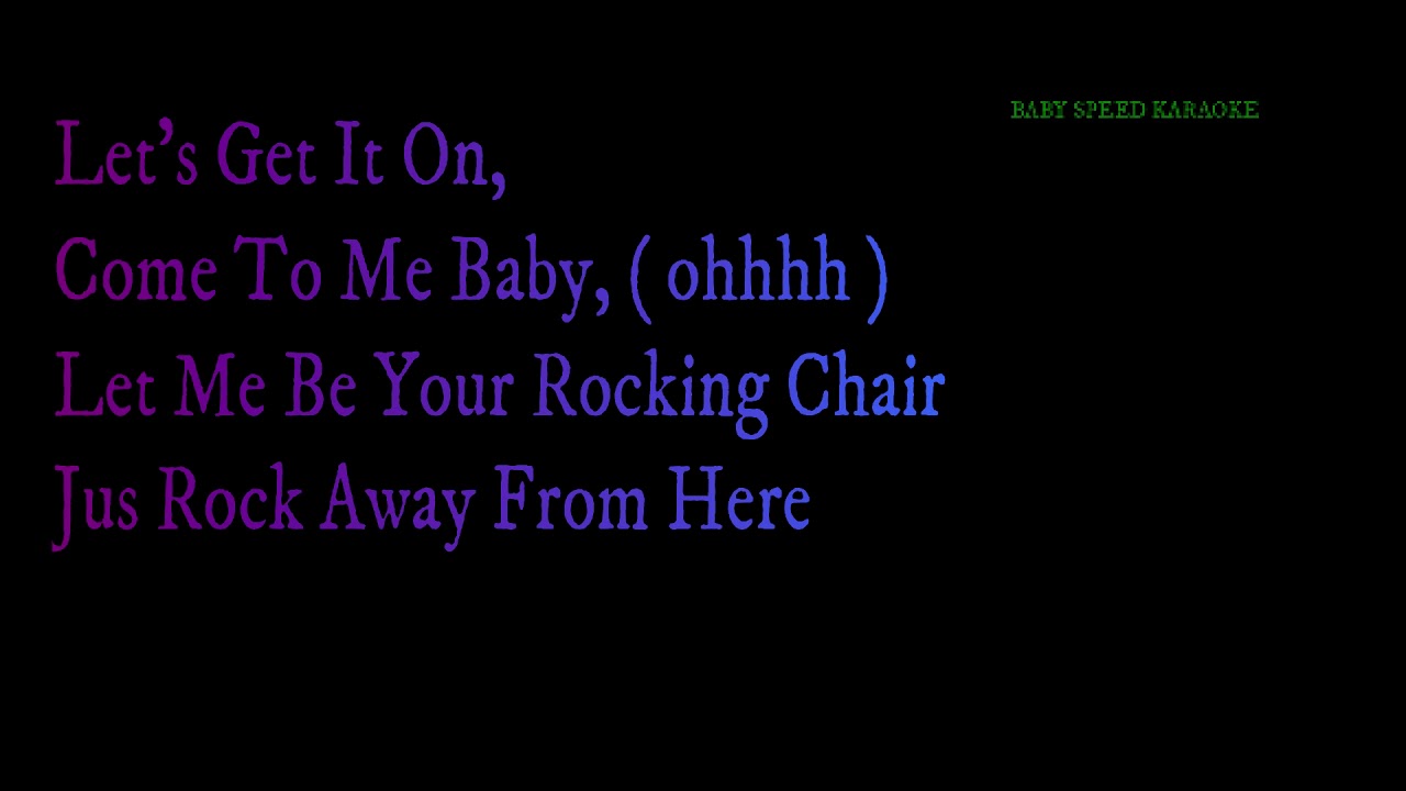 Rocking Chair Gwen Mccrae Karaoke Youtube