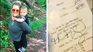 Mother Refuses to Tip Waiter – When She’s Gone, He Discovers What She Has Done