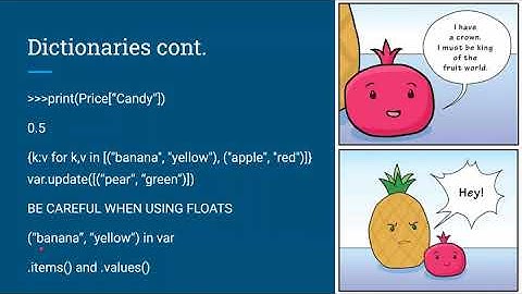 Session 3 Python Data Structures: Dictionaries