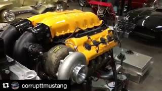 Sema battle of the builders contender, corruptt mustang, recently
received this tt ferrari f430 v8 powerplant. chopped, bagged, 68
mustang is coming ...