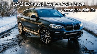 BMW X4 G02 30i | New exhaust sound | downpipe & sport cat | BAQ Exhaust