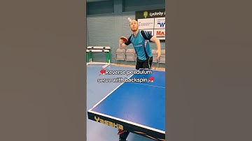 How to serve reverse pendulum serve with backspin🏓🏓 #tabletennis #pingpong