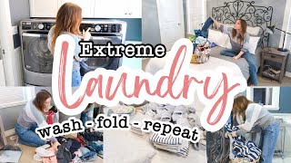 EXTREME! LAUNDRY MOTIVATION || *All Day* Laundry Routine