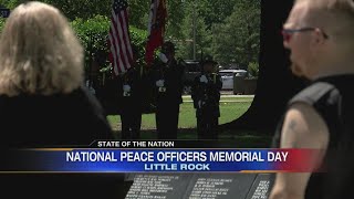 Families of fallen Arkansas law enforcement honored for Peace Officers Memorial Day