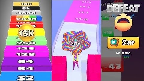 2048 | Level 730 : Layer Man 3D vs Merge Number Run Master vs Number Ball 3D Merge Satisfying Games