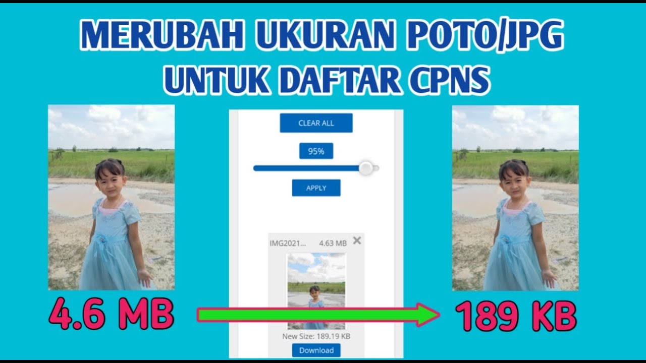 CARA MERUBAH UKURAN POTO/KOMPRES JPG JADI 200 KB UNTUK DAFTAR CPNS