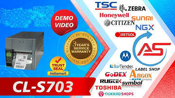 CL-S703 PRINTER DEMO VIDEO  CONTACT ATHARVA SOLUTIONS FOR INFINITE BARCODING SOLUTION