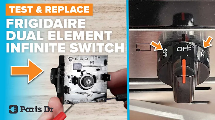 How to Test and Replace a Dual Burner Element Infinite Switch on a Frigidaire Range | Parts Dr