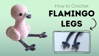 How to Crochet Bird Legs for Amigurumi Flamingo screenshot 3