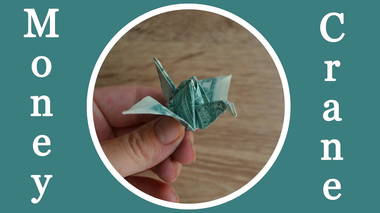 Amazing MONEY CRANE Dollar Origami Bird Tutorial DIY by NProkuda