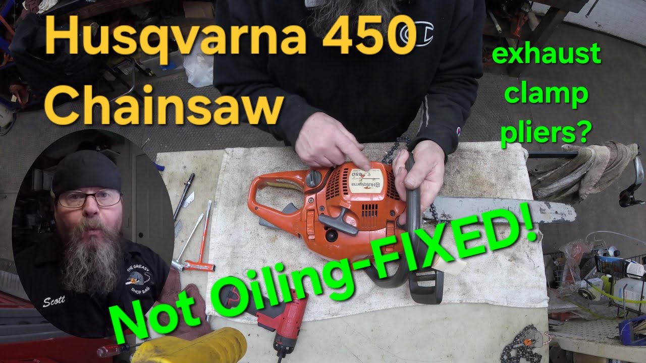 Husqvarna 450 Chainsaw Not Oiling - YouTube
