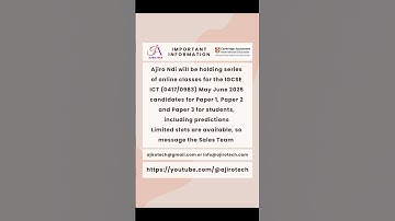 Exciting Announcement for IGCSE ICT (0417/0983) Candidates! #igcseict