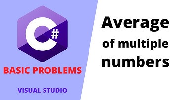 6.  C# program to calculate average of multiple numbers